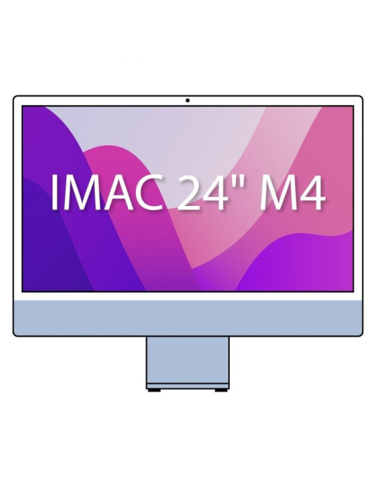 Apple iMac 24" Retina 4,5K / M4 8-Core CPU/ 16Gb/ 256Gb SSD/ 8-Core GPU/ Azul