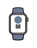 Apple Watch SE/ GPS/ 44mm/ Caja de Aluminio/ Correa Deportiva Azul Denim M/L