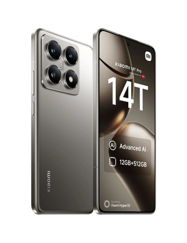 Smartphone Xiaomi 14T Pro 12GB/ 512GB/ 6.67"/ 5G/ Gris Titanio