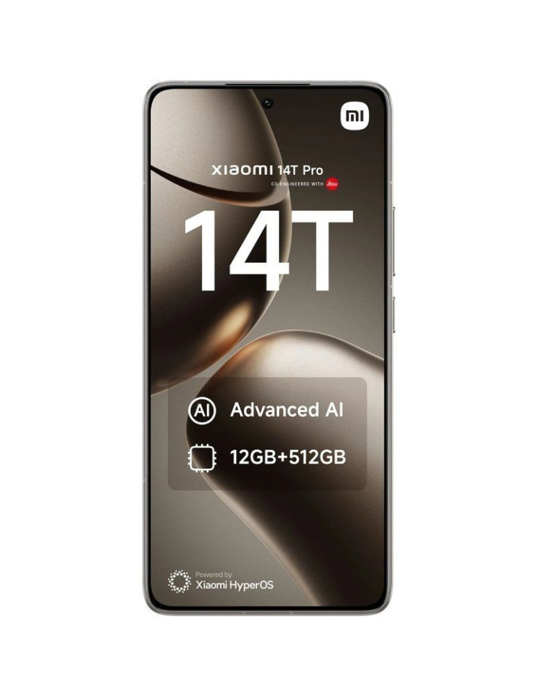 Smartphone Xiaomi 14T Pro 12GB/ 512GB/ 6.67"/ 5G/ Gris Titanio