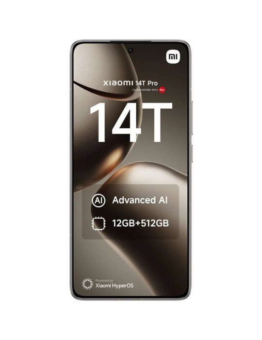Smartphone Xiaomi 14T Pro 12GB/ 512GB/ 6.67"/ 5G/ Gris Titanio