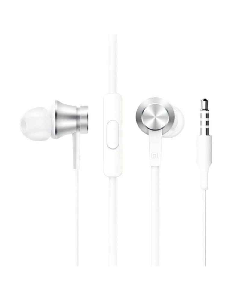 Auriculares Intrauditivos Xiaomi Mi In Ear Basic/ con Micrófono/ Jack 3.5/ Plateados