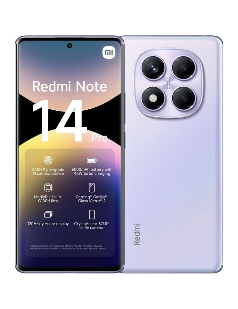 Smartphone Xiaomi Redmi Note 14 Pro 8GB/ 256GB/ 6.67"/ Purpura