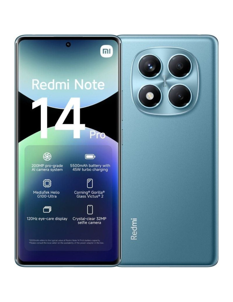 Smartphone Xiaomi Redmi Note 14 Pro 8GB/ 256GB/ 6.67"/ Azul