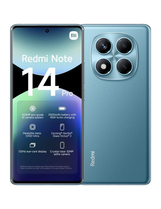 Smartphone Xiaomi Redmi Note 14 Pro 8GB/ 256GB/ 6.67"/ Azul