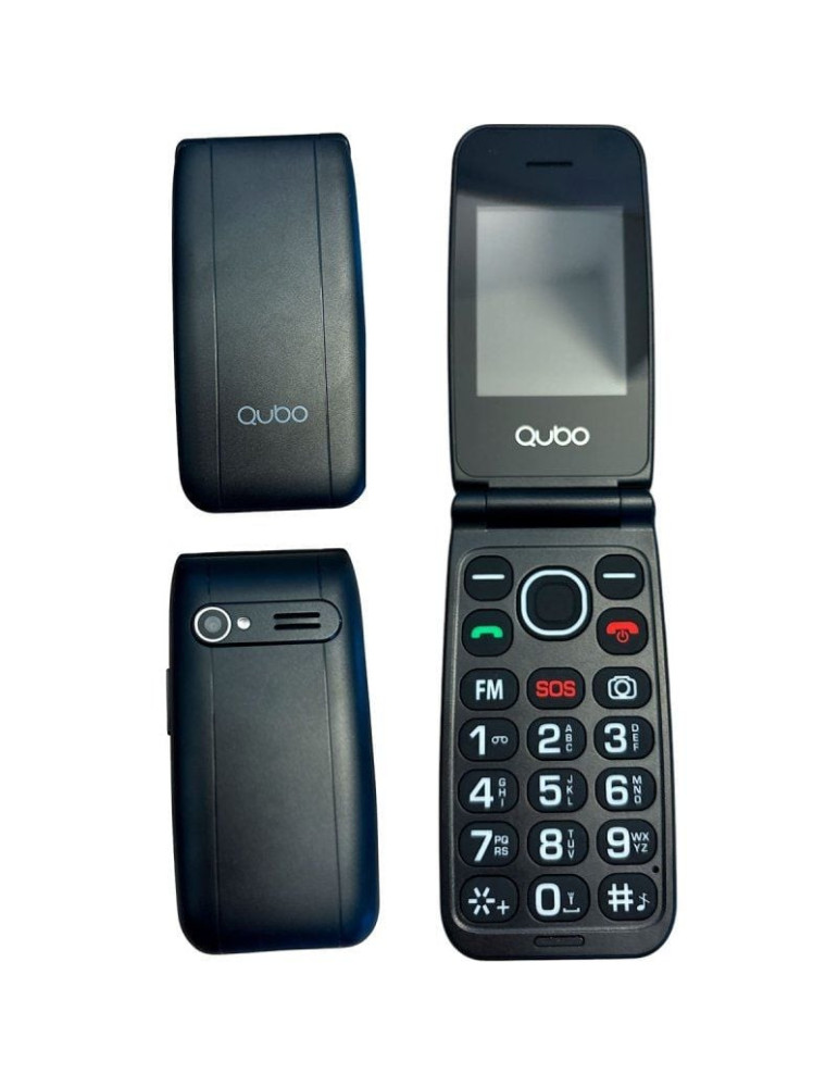 Teléfono Móvil Qubo NEONW-BK 4G para Personas Mayores/ Negro