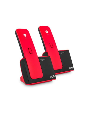 Teléfono Inalámbrico SPC Blade 7292RC2/ Pack DUO/ Rojo y Negro 2