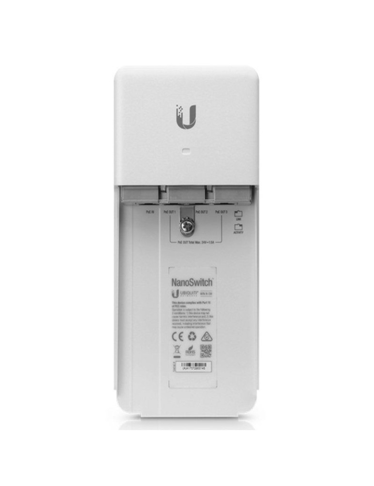 Switch Ubiquiti NanoSwitch N-SW/ 4 Puertos RJ45 10/100/1000 PoE