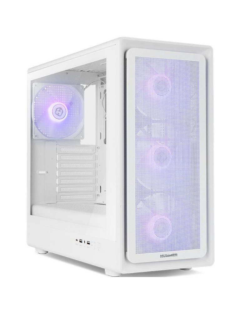 Caja Gaming Semitorre Nox Hummer AERO/ Blanco