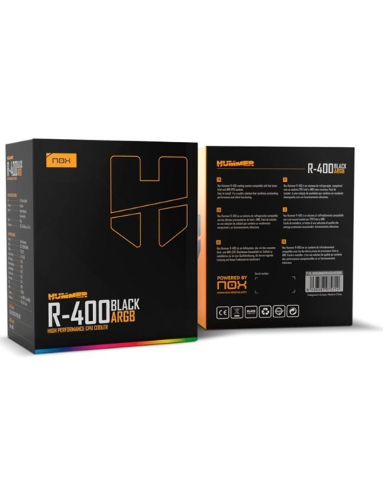 Ventilador con Disipador Nox Hummer R-400 ARGB/ 12cm