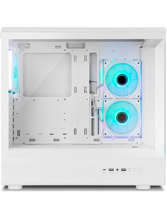 Caja Gaming Semitorre Nox Hummer SIGNAL/ Blanca