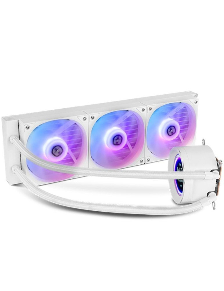 Sistema de Refrigeración Líquida Nox X-360 LCD/ Blanco