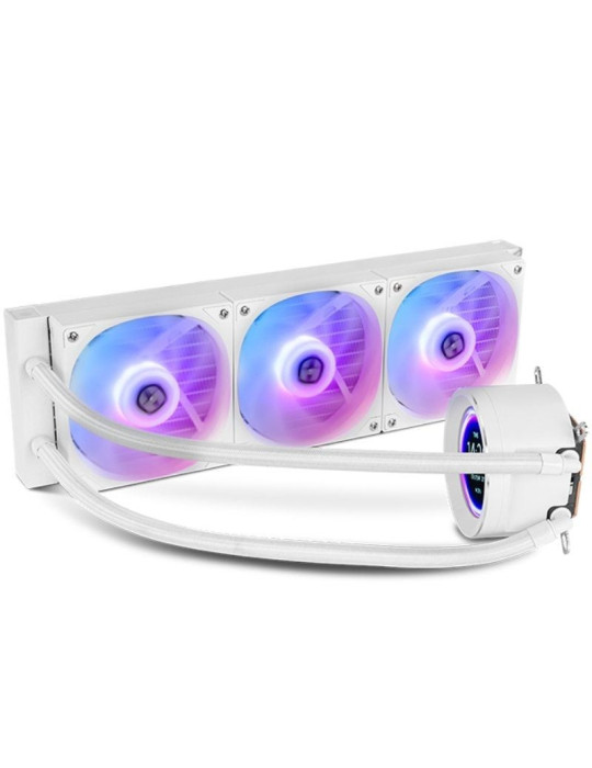 Sistema de Refrigeración Líquida Nox X-360 LCD/ Blanco