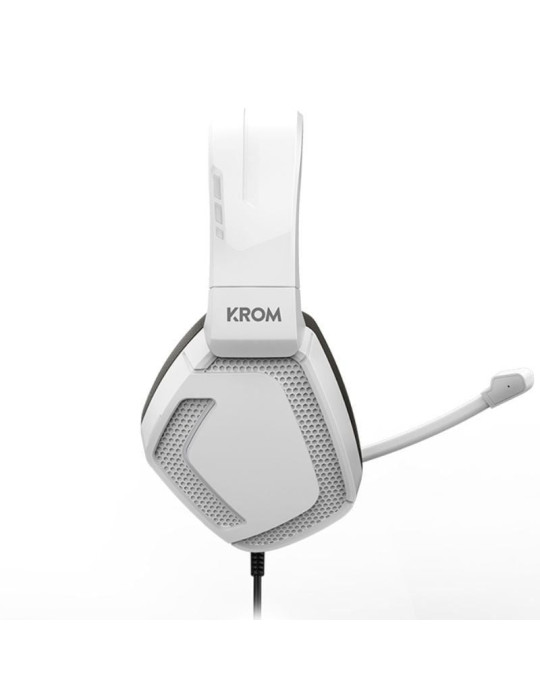 Auriculares Gaming con Micrófono Krom Kopa Pro/ Jack 3.5/ Blancos