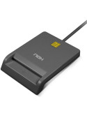 Lector de DNI y Tarjetas Nox Card ID/ USB 2.0/ Negro