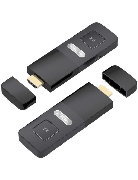 Adaptador/Transmisor de vídeo inalámbrico HDMI Aisens ASWL-H2K30M001-BK