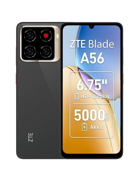 Smartphone ZTE Blade A56 4GB/ 64GB/ 6.75"/ Negro