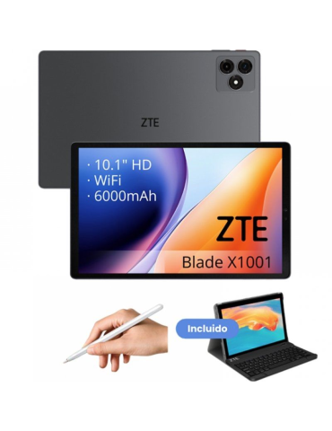 Tablet ZTE Tab Blade X1001W 10.1"/ 4GB/ 128GB/ Octacore/ Gris/ Incluye Teclado y Stylus Pen