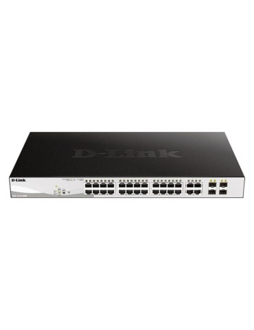 Switch D-Link Smart Plus DGS-1210-28MP 28 Puertos/ RJ-45 10/100/1000 PoE/ SFP 2