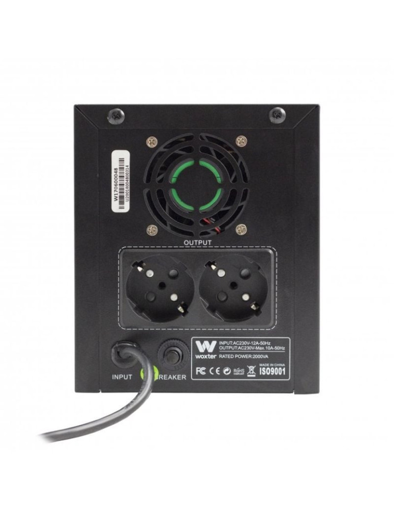 SAI Línea Interactiva Woxter UPS 650 VA/ 650VA-360W/ 2 Salidas/ Formato Torre