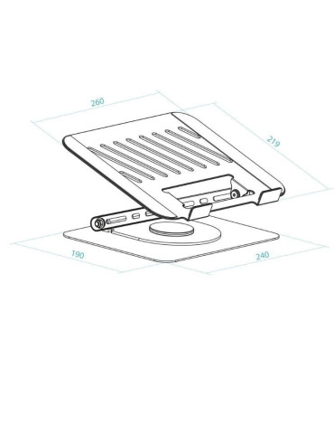 Soporte TooQ PH-DAFNE-G para Portátil/ Tablet hasta 17" 2