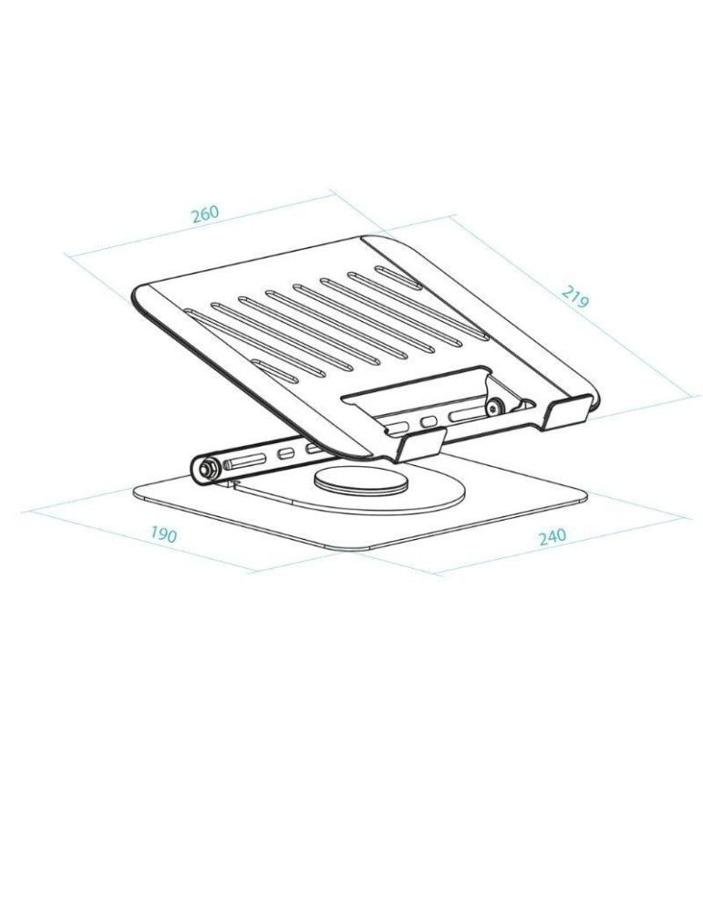 Soporte TooQ PH-DAFNE-G para Portátil/ Tablet hasta 17"