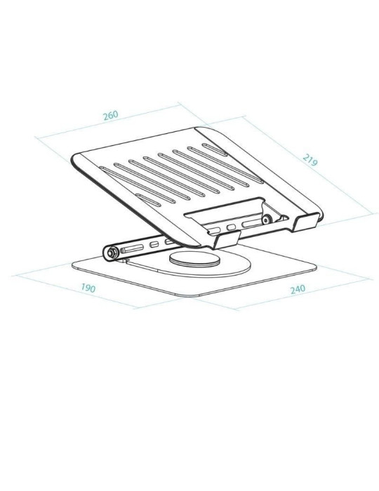 Soporte TooQ PH-DAFNE-G para Portátil/ Tablet hasta 17"