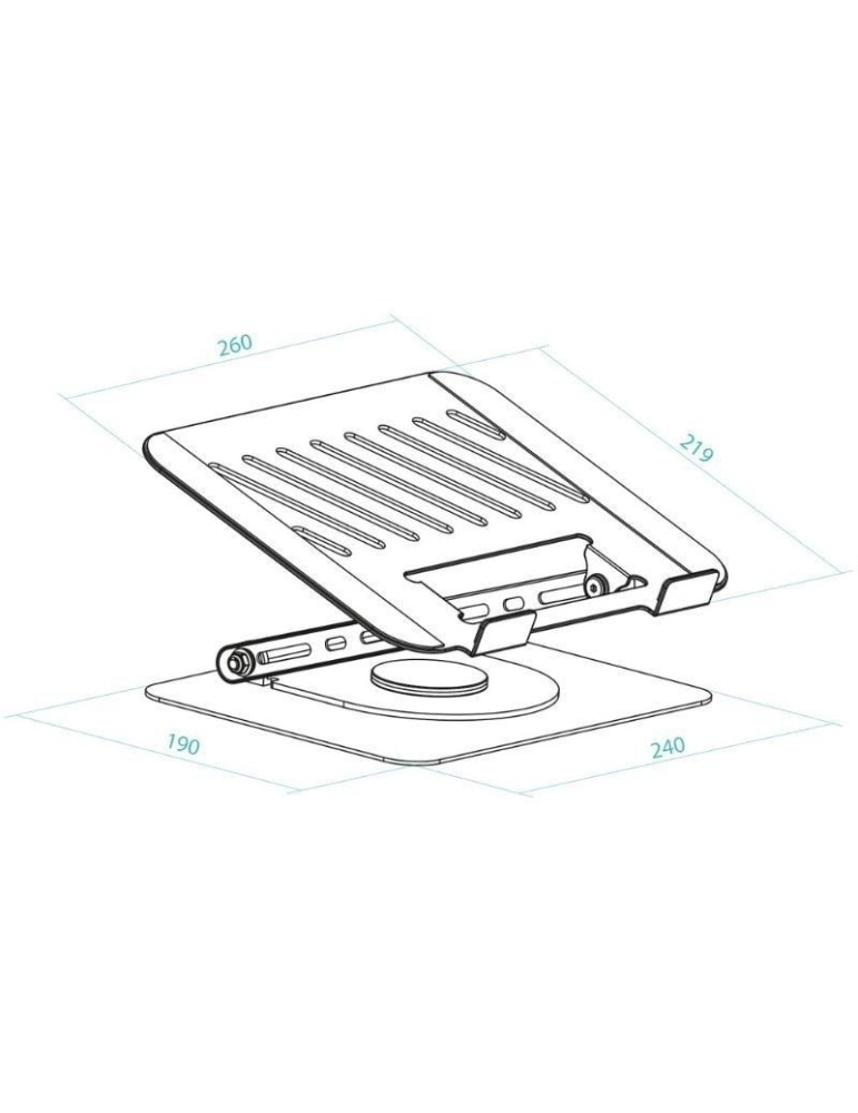 Soporte TooQ PH-DAFNE-S para Portátil/ Tablet hasta 17"