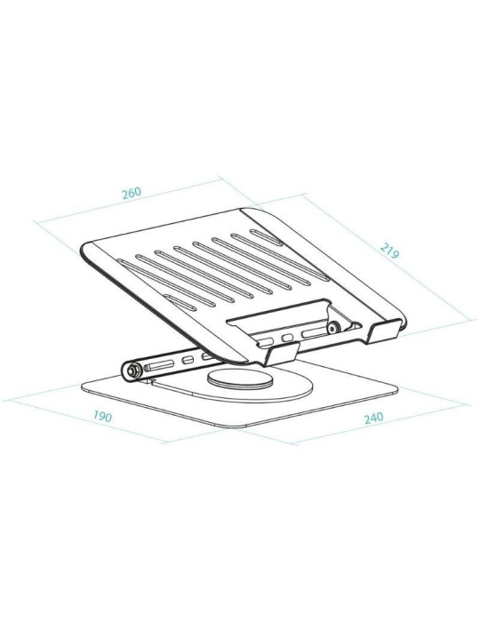 Soporte TooQ PH-DAFNE-S para Portátil/ Tablet hasta 17"