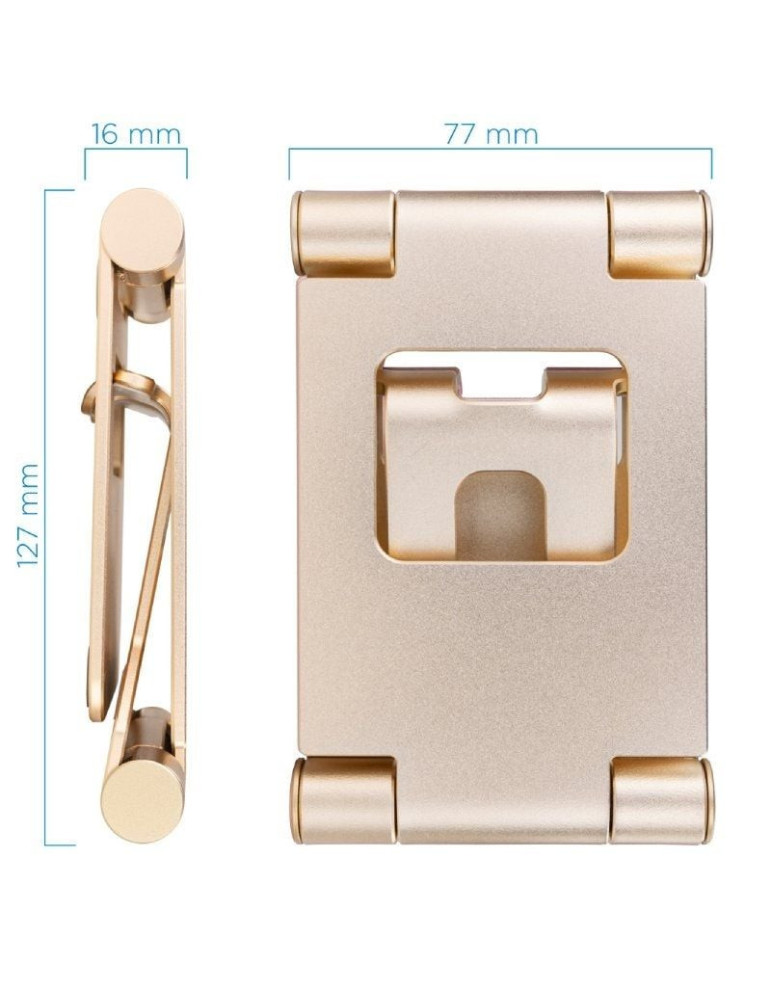 Soporte para Smartphone/Tablet TooQ PH-KEOPS-ALBA/ Dorado