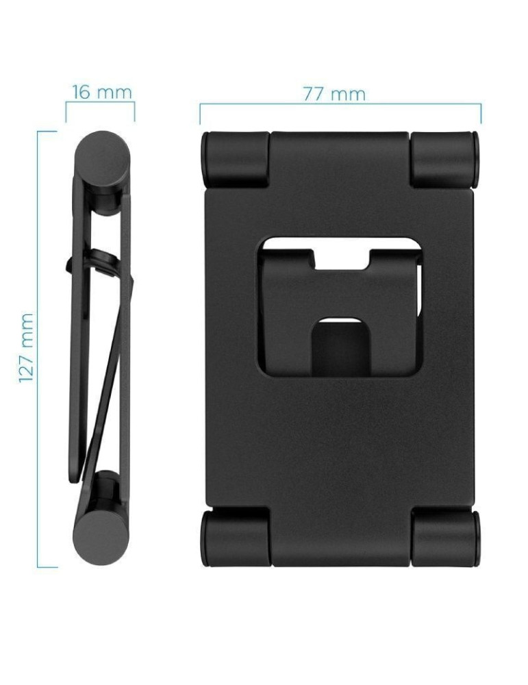 Soporte para Smartphone/Tablet TooQ PH-KEOPS-NOCHE/ Negro