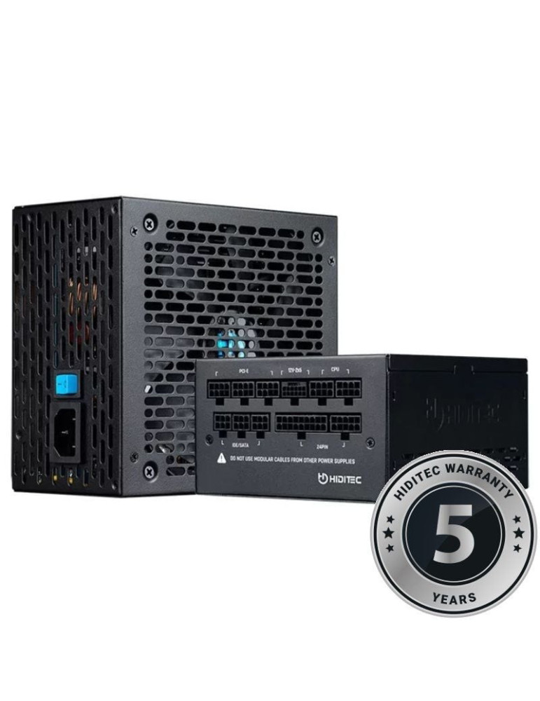 Fuente de Alimentación Hiditec GDX750 V3/ 750W/ Ventilador 14cm/ ATX 3.1/ PCIe 5.1/ 80 Plus Gold