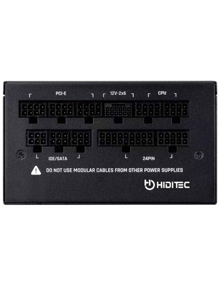 Fuente de Alimentación Hiditec GDX850 V3/ 850W/ Ventilador 14cm/ ATX 3.1/ PCIe 5.1/ 80 Plus Gold