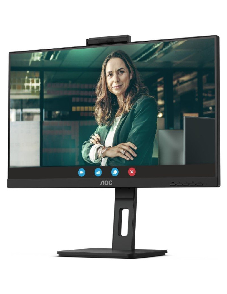 Monitor Profesional AOC Q27P3QW 27"/ QHD/ Webcam/ Multimedia/ Regulable en altura/ Negro
