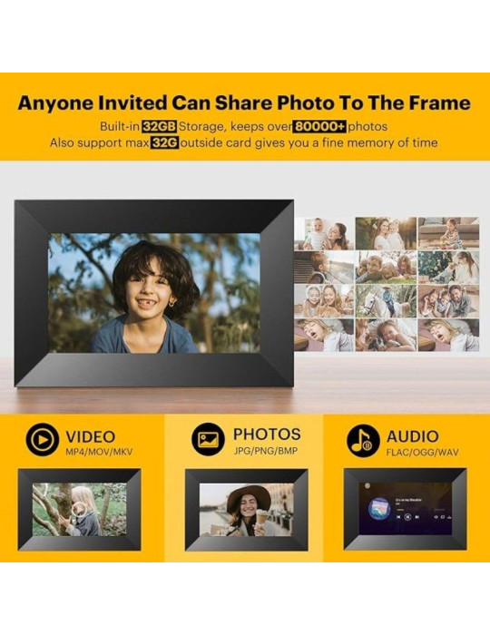 Marco Digital Kodak RCF-702W/ Pantalla 7"/ Negro