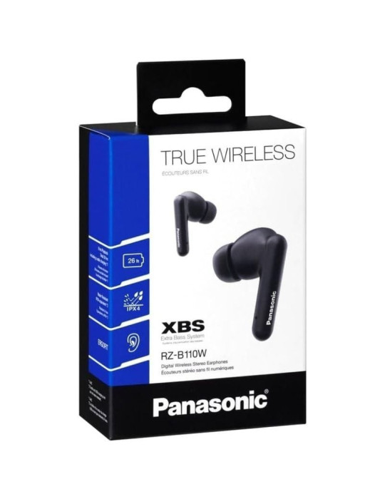 Auriculares Bluetooth Panasonic RZ-B110W con estuche de carga/ Autonomía 6h/ Negros