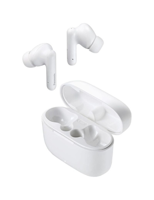 Auriculares Bluetooth Panasonic RZ-B110W con estuche de carga/ Autonomía 6h/ Blancos