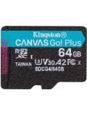 Tarjeta de Memoria Kingston CANVAS Select Plus 64GB microSD XC/ Clase 10/ 200MBs