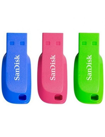 Pendrive 32GB SanDisk Cruzer Blade Pack 3 USB 2.0 2
