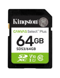 Tarjeta de Memoria Kingston CANVAS Select Plus 64GB SD XC/ Clase 10/ 100MBs