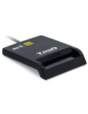 Lector de DNI TooQ TQR-211B/ USB Tipo-C/ Negro