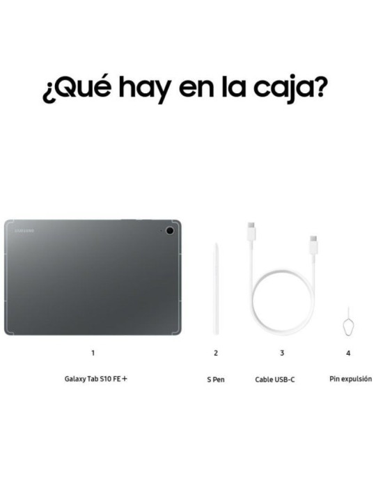Tablet Samsung Galaxy Tab S10+ FE 13.1"/ 8GB/ 128GB/ Octacore/ Gris