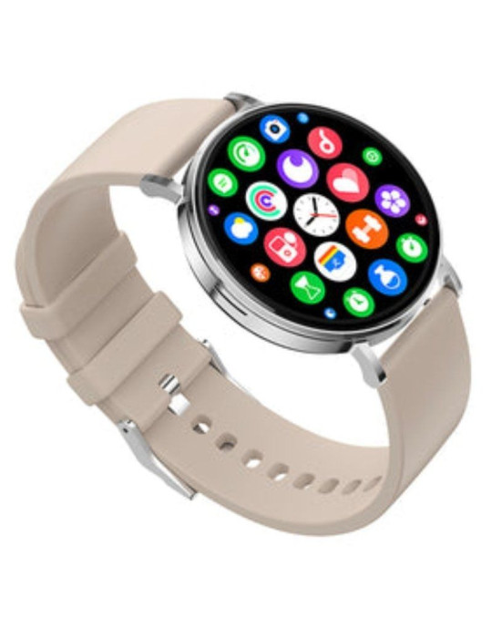 Smartwatch SPC Smartee Duo Velvet 9656B/ Notificaciones/ Frecuencia Cardíaca/ Blanco