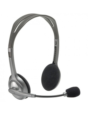 Auriculares Logitech H110/ con Micrófono/ Jack 3.5/ Plateados 2