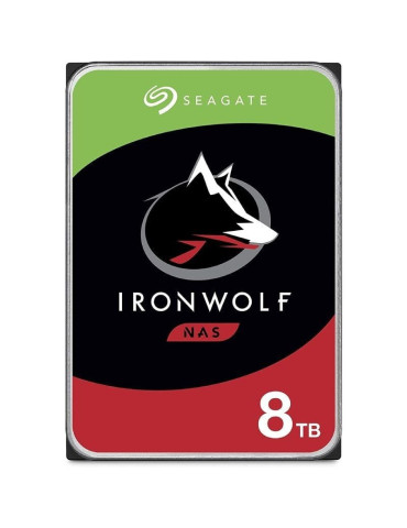 Disco Duro Seagate IronWolf NAS ST8000VN004 8TB/ 3.5"/ SATA III/ 256MB