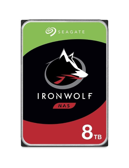 Disco Duro Seagate IronWolf NAS ST8000VN004 8TB/ 3.5"/ SATA III/ 256MB