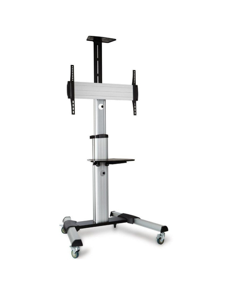 Soporte de Suelo Inclinable/ Orientable con Ruedas Fonestar STS-4064P para TV de 37-70"/ hasta 50kg