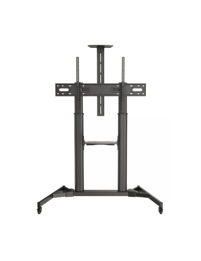 Soporte de Suelo Inclinable/ Orientable con Ruedas Fonestar STS-42106N para TV de 60-100"/ hasta 100kg