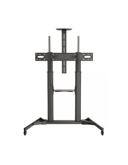 Soporte de Suelo Inclinable/ Orientable con Ruedas Fonestar STS-42106N para TV de 60-100"/ hasta 100kg