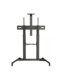 Soporte de Suelo Inclinable/ Orientable con Ruedas Fonestar STS-42106N para TV de 60-100"/ hasta 100kg